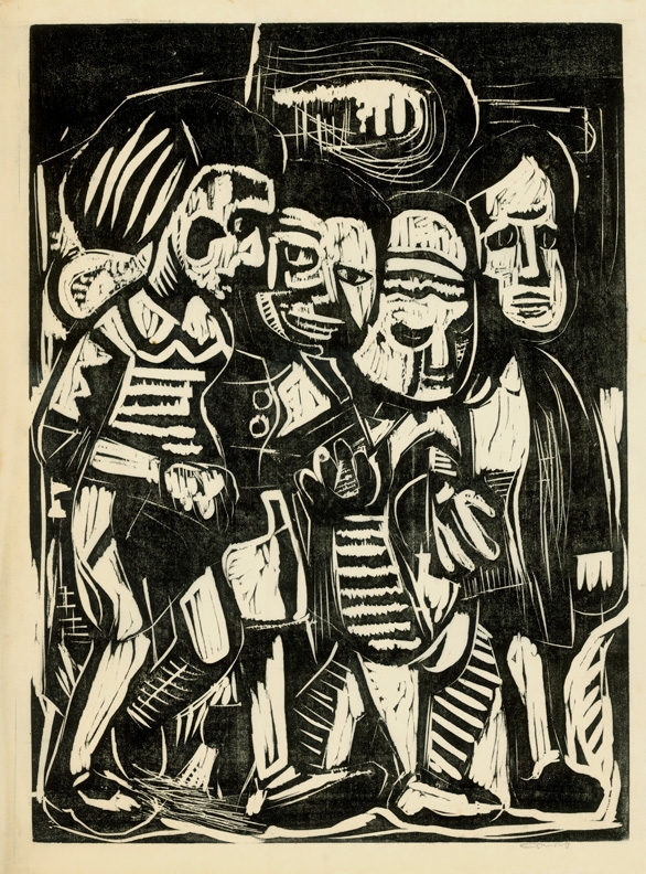 Illustration 23
Untitled, RBWWdC 4104-31-12, c. 1933
Oil Based Printers Ink/ Woodcut
on Japanese Paper
H:&nbsp;​23 3/4 x W: 17 5/8 inches