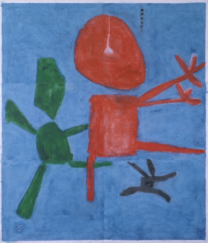 Untitled, PP 6011, 1981
H: 57 3/8 x W: 48 3/4 inches
Water Soluble Printer&rsquo;s Ink and Casein
on Handmade Japanese Paper