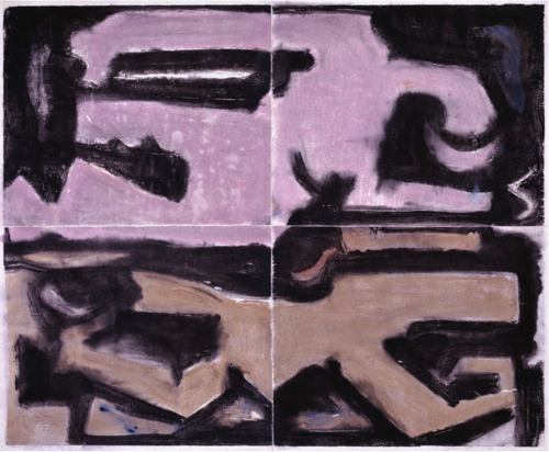 Untitled, PP 4039, 1973
Water Soluble Printer&rsquo;s Ink and Casein
on Handmade Japanese Paper
H:&nbsp;39 7/8 x W: 48 1/4 inches
