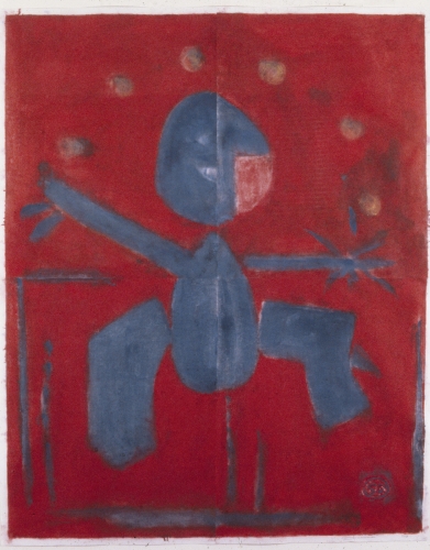 Untitled, PP 4203, 1981
Water Soluble Printer&rsquo;s Ink and Casein
on Handmade Japanese Paper
H:&nbsp;48 3/4 x W: 39 inches